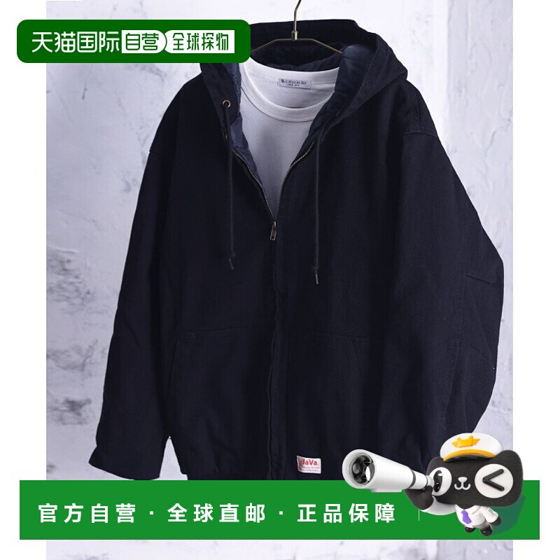 1h可退 日本直邮Java男女同款户外休闲风格棉质连帽夹克 宽松舒适