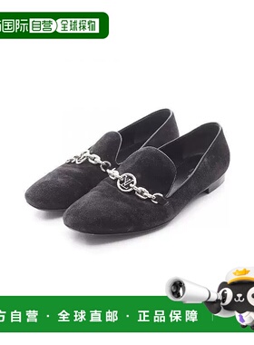 日本直邮中古LV路易威登女B级9新casual shoes休闲鞋绒面革小牛皮