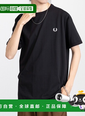 1h可退 日本直邮FRED PERRY 男女同款经典款RINGER T恤 M3519 224