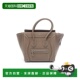 日本直邮中古Celine赛琳女包B级9新luggage笑脸包牛皮手提包浅褐