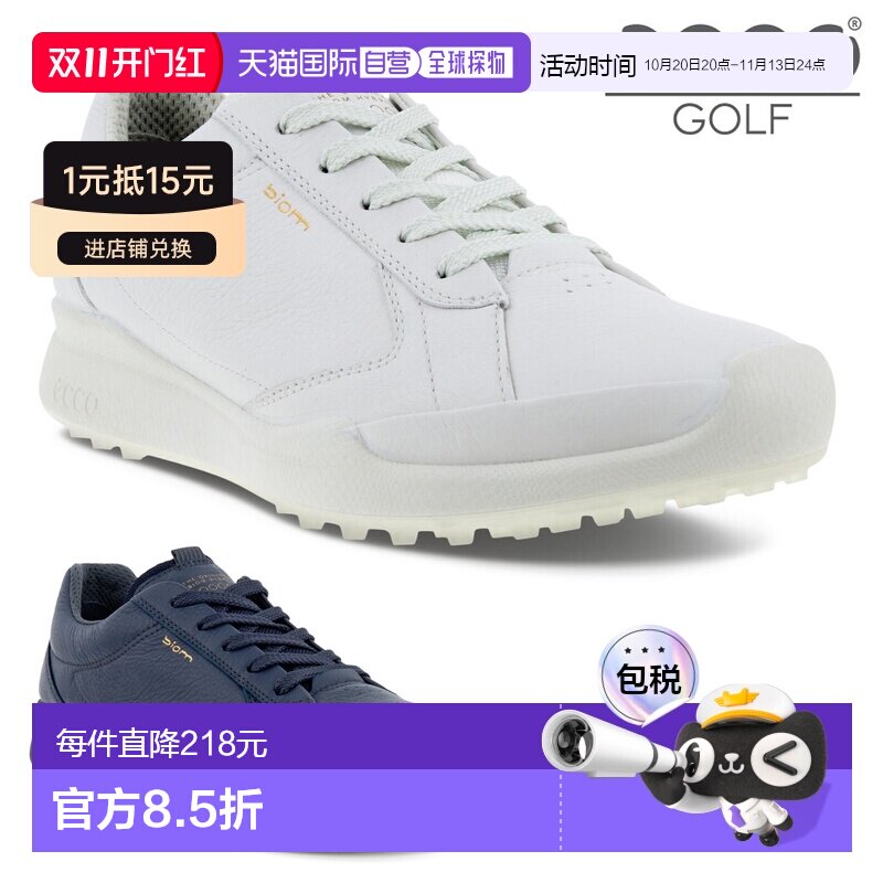 日本直邮ECCO BIOM HYBRID Lace 女士防水无钉高尔夫球鞋100573）