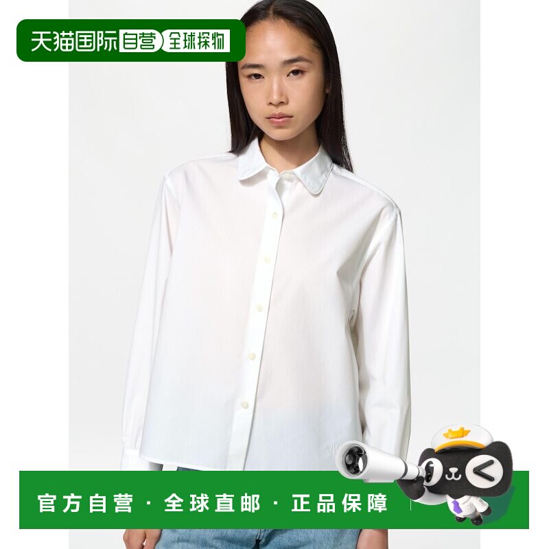 日本直邮Uniqlo/优衣库 长袖衬衫 女款 491574-00女装图片