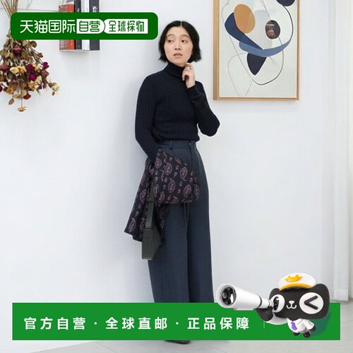 日本直邮THREE FIFTY STANDARD 女士 高腰阔腿西裤 双褶垂感显瘦