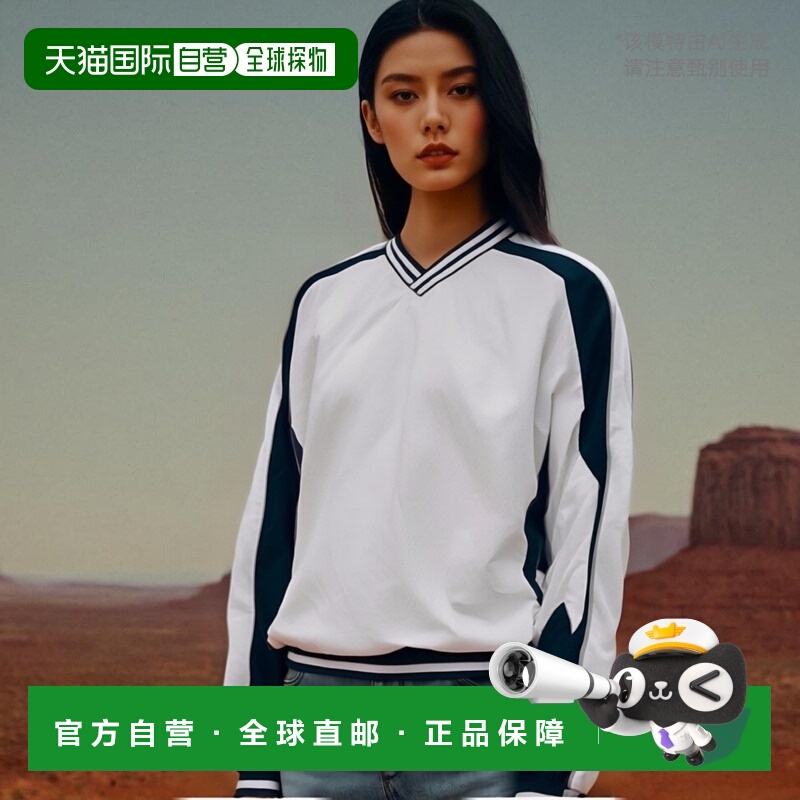 日本直邮ZETT 长袖 V 领毛衣棒球/垒球风衣 BOV300-1129