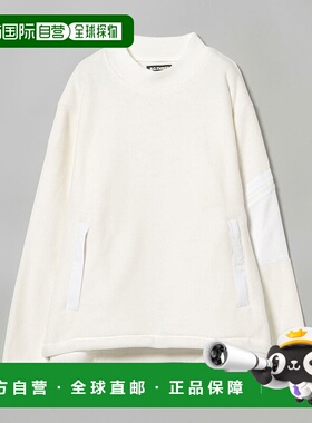 1h可退 日本直邮B.G.THREE 女士宽松POLARTECH(R)半拉链连帽衫 异