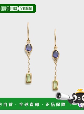 1h可退 日本直邮NOJESS女士K10爱奥莱特/橄榄石耳钉 30242112016