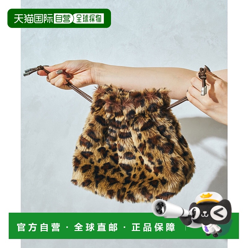 1h可退 日本直邮ORiental TRaffic 女装 仿皮毛 巾着包 可调节肩