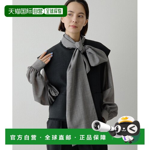 1h可退 日本直邮Whim Gazette 女装 短款粗花呢背心 半身拉链设计