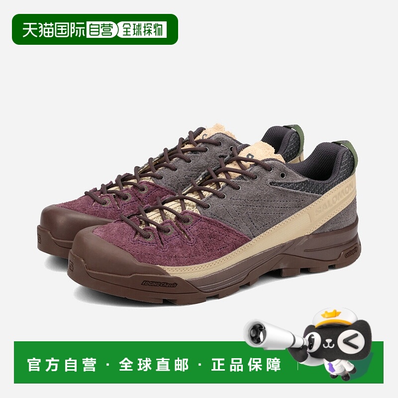 日本直邮SALOMON X-ALP SUEDE 男士低帮运动鞋 PLUM PERFECT/NINE