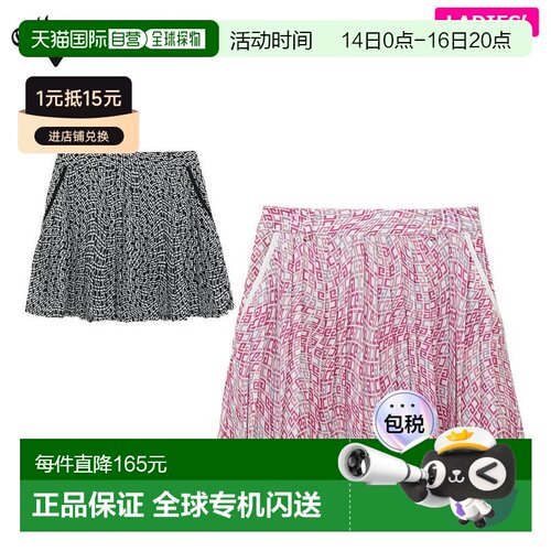 日本直邮Callaway 女士全印花百褶裙 C25128212 高尔夫服装 [2025
