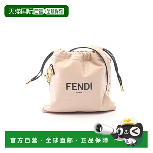 日本直邮中古Fendi芬迪女包A级95新Shoulder bag肩包羊皮单肩包粉