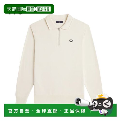 日本直邮Fred Perry 弗雷德 佩里 半拉链翻领卫衣 M2426 37C 170