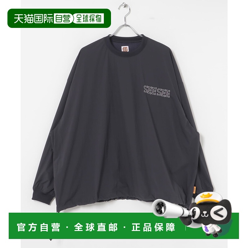 1h可退 日本直邮SEE SEE 男装宽松长袖T恤 半拉链设计 BSMA4SS254