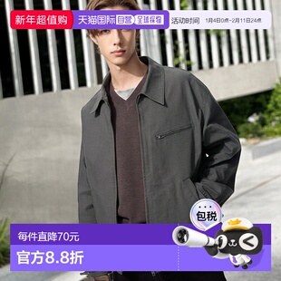 日本直邮Uniqlo 无 拉链开衫外套 475681优衣库上衣工装复古