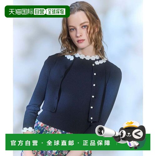 日本直邮ONWARD TOCCA SUGAR FLOWER 针织上衣 黑色系