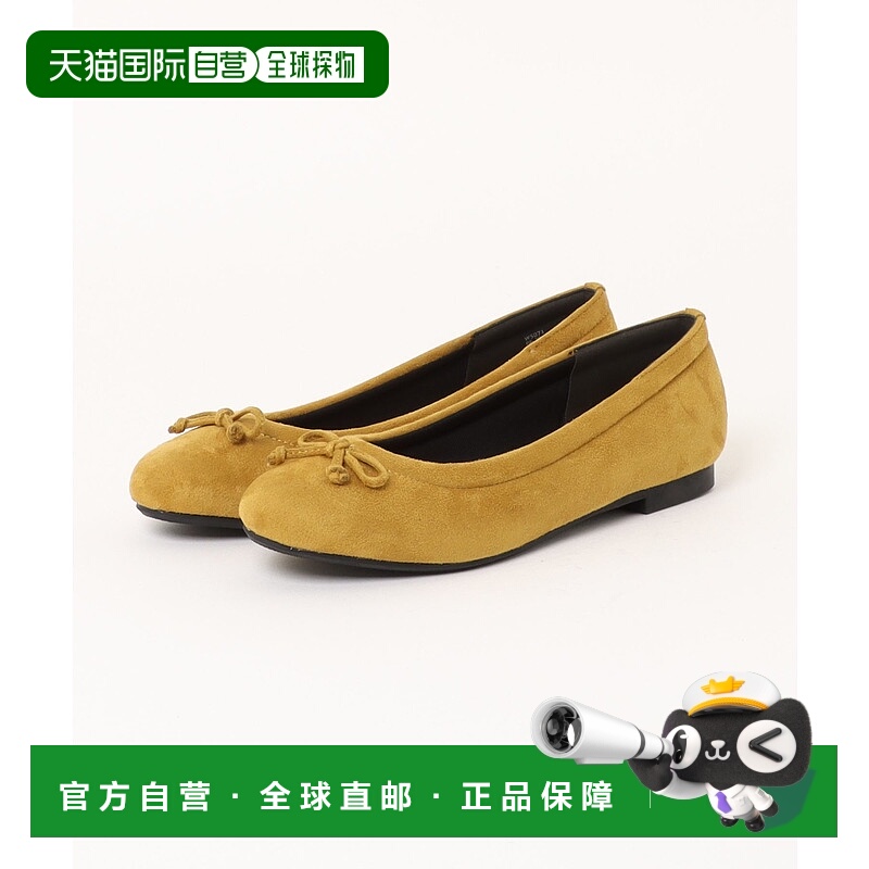 1h可退 日本直邮ABC SELECT 女士 秋冬麂皮拼接闪片芭蕾平底鞋 W5