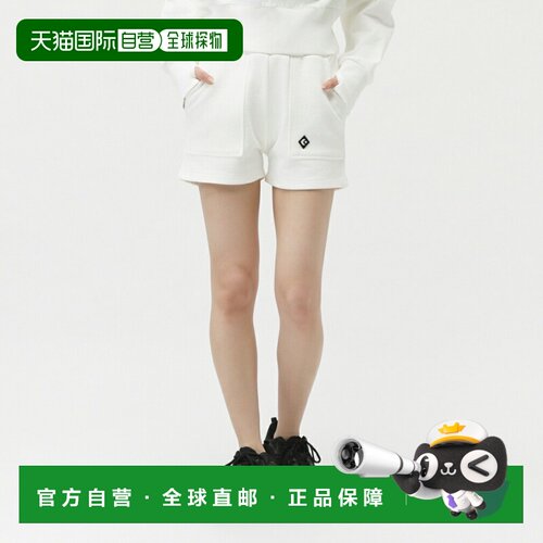 日本直邮Converse HW SW 柔软舒适贴合简约纯色运动短裤 女款 白