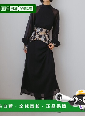 日本直邮sahara女士2way杨柳褶连衣裙 杰卡德织带设计 01OP182260