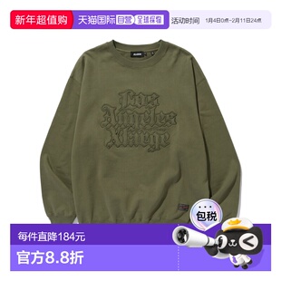 1h可退 日本直邮XLARGE男女同款宽松刺绣半拉链连帽外套 10126101