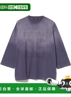 1h可退 日本直邮BEAMS HEART 渐变足球长袖T恤牛仔裤内搭男装