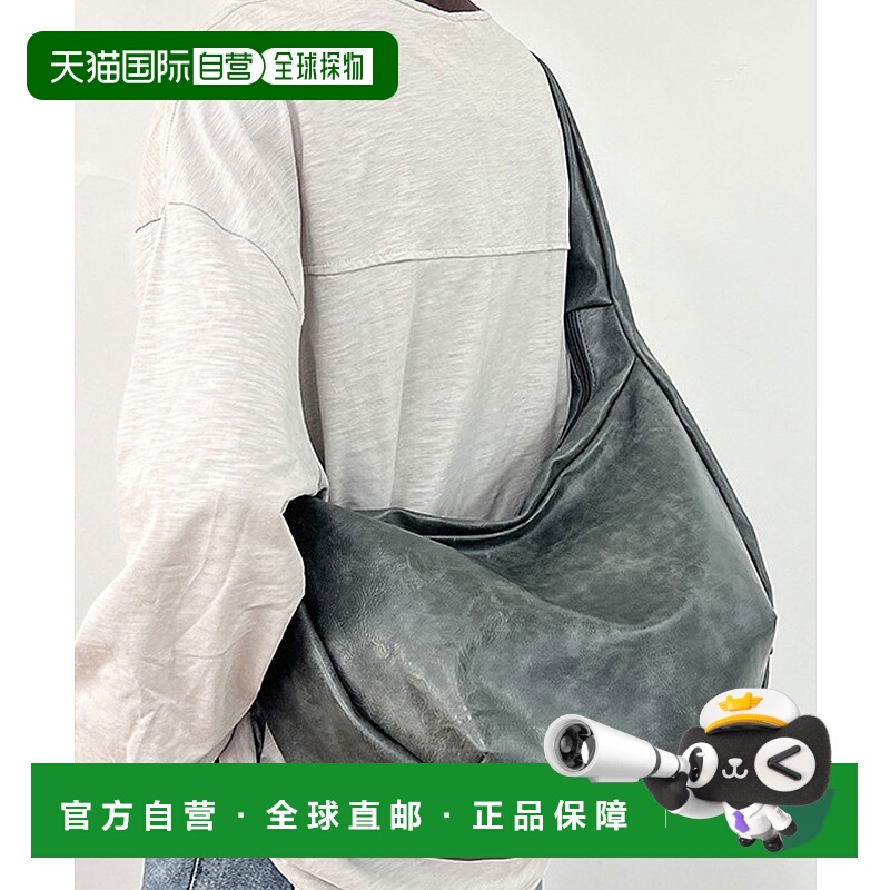 1h可退 日本直邮florist 大容量简约半月形PU皮肩包 G42720088