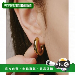 1h可退 日本直邮3.401 DEPARTMENT 女装 极简风不锈钢耳挂式耳环