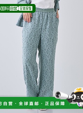 日本直邮INDIVI 可SETUP的宽版休闲长裤 IN1249EW070736内搭