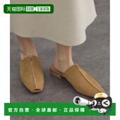 日本直邮SALON 平底穆勒鞋 adam rope 1h可退 真牛革 女士 中