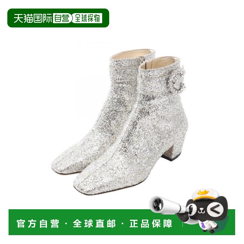 日本直邮中古Jimmy Choo吉米周女S级99新boots靴牛皮鞋银色