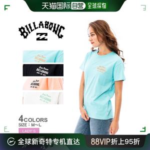 日本直邮BILLABONG EMB LOGO T恤女式 BD013234 T恤冲浪休闲海街