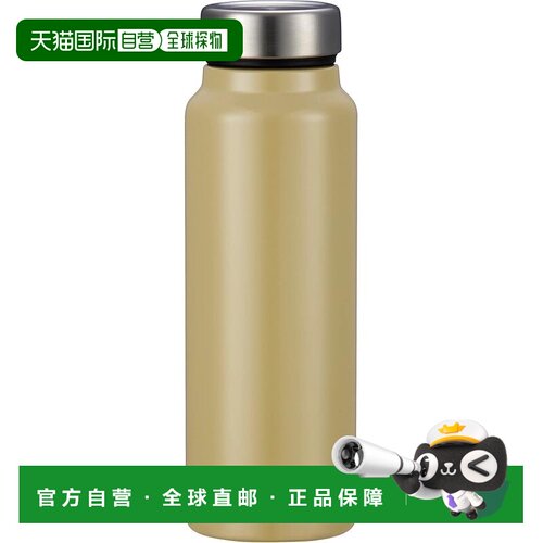 【日本直邮】Peacock孔雀 大容量不锈钢保冷保温杯 600ml 卡其色