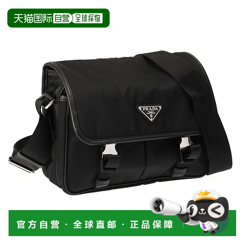 日本直邮PRADA“Re Nylon x Saffiano 皮革单肩包”斜挎包/邮差包