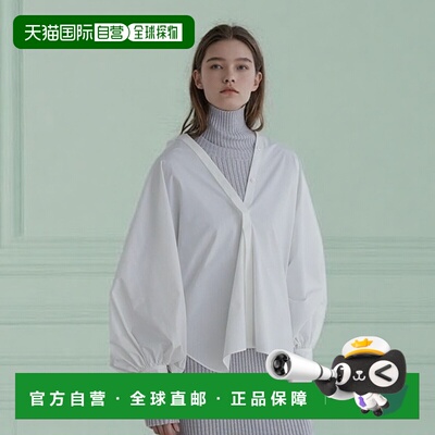 1h可退 日本直邮LE PHIL 女装 SOLOTEX材质 宽松V领后背褶饰衬衫