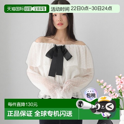 1h可退 日本直邮Heather 女士 波点荷叶边衬衫 666501