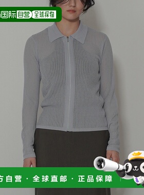 1h可退 日本直邮KINO THE KEI 女士前拉链透视针织开衫 ktk421005