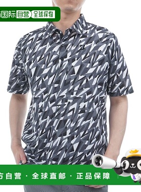 【日本直邮】普利司通高尔夫 男士复古运动短袖 黑色EGM09A