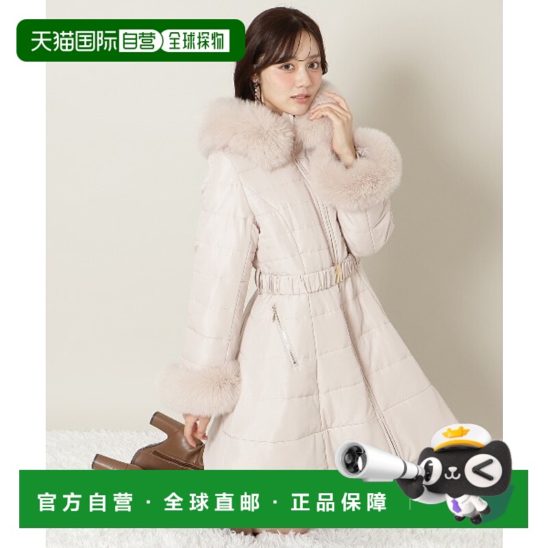 1h可退 日本直邮WILLSELECTION 女装 真狐狸毛领 中长款保暖外套