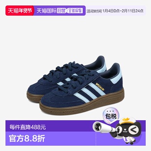 日本直邮adidas Handball Spezial CF EL I 儿童低帮运动鞋蓝色//