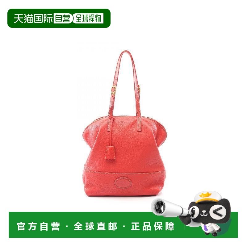 日本直邮中古Fendi芬迪女包B级9新Shoulder bag肩包牛皮单肩包红,箱包皮具/热销女包/男包,通用款女包,淘宝优惠券,粉丝福利购,淘宝优惠卷