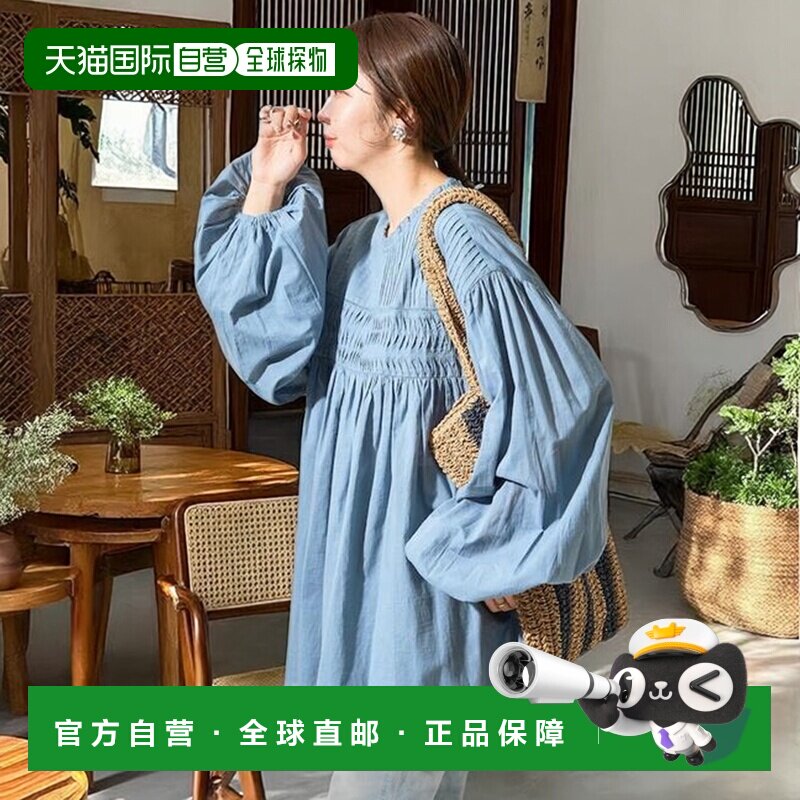日本直邮FREAK'S STORE 印度风褶皱长袖衬衫上衣宽松休闲泡泡袖