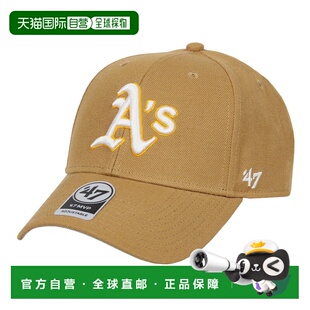 日本直邮47Brand 奥克兰运动家队 MVP 棒球帽男女通用MLB 标志街A