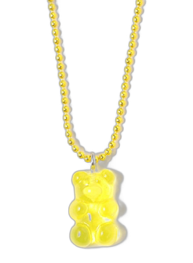 1h可退 日本直邮Ray BEAMS 女士熊形彩色球魅力项链 创新搭配显活