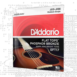 【日本直邮】DAddario达达里奥尼吉他弦EFT17木民谣琴吉他弦线全