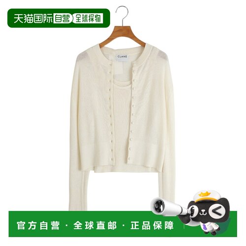 日本直邮CLANE 女士 BOTTOM CARDEGAN TANK SET 11106-2093 DEA 2