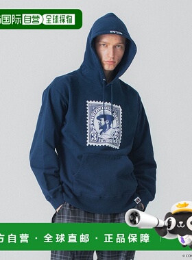 1h可退 日本直邮SILAS × THELONIOUS MONK 切手封面印花连帽卫衣