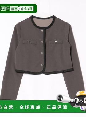 日本直邮tocco closet 女装 立体刺绣垂感轻便无领外套 女士春夏