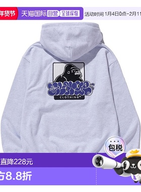 1h可退 日本直邮XLARGE 男女同款涂鸦图案刺绣连帽卫衣 101244012