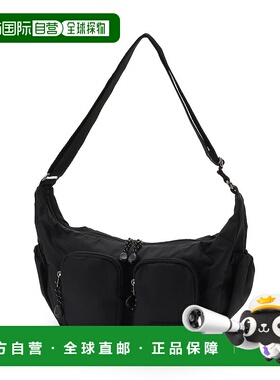 1h可退 日本直邮X-girl Stages 儿童双口袋肩背包 可调节背带 大