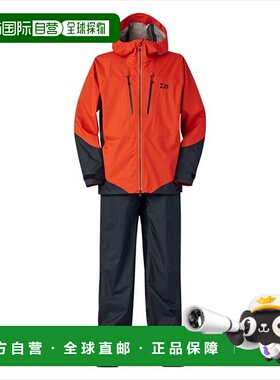 日本直邮Daiwa Rainwear DR-3025 RAINMAX 钓鱼者轻便雨衣 橙色 X