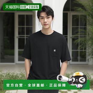 纯棉宽松休闲口袋T恤 NUMBER男装 单边刺绣徽 日本直邮BACK 1h可退